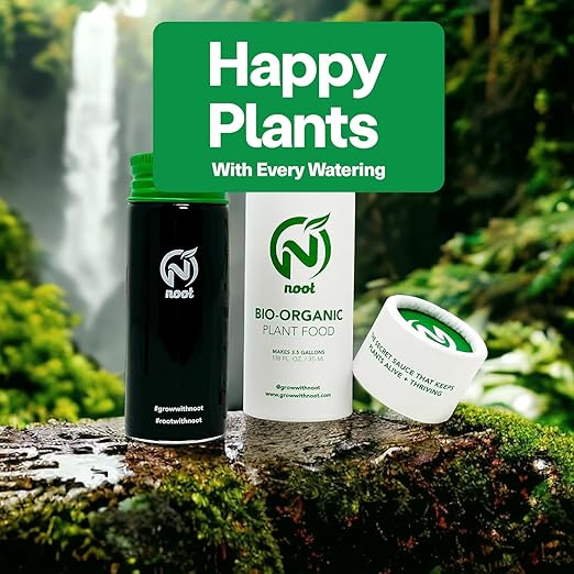 Noot 'Keep House Plants Alive' Bio-Organic Plant Food Liquid Fertilizer, Makes 3.5 Gallons, Root Boosting Mycorrhizae, Fast Growth for Monstera, Aroid, Succulent, Orchid - Use Every Watering (1 Vial)