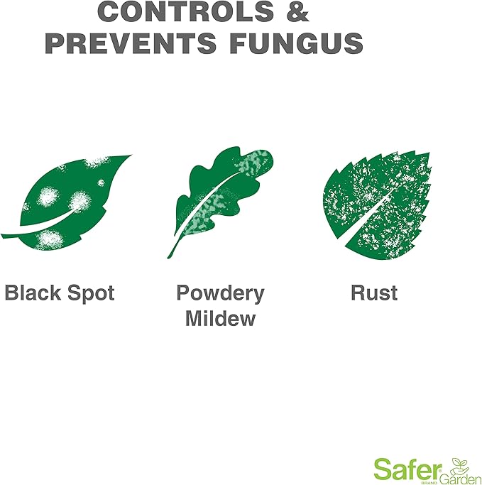 Safer Garden Neem Oil Fungicide, Miticide, and Insecticide Neem Oil Spray - Kills Insects, Mites, Fungus - Controls & Prevents Fungal Disease - OMRI Listed for Organic Use, SG5180-24 oz Bottle
