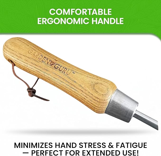 Garden Guru Eco Super Strong Garden Trowel with Ergonomic Wood Handle - 100% Recycled Stainless Steel - Rust Resistant - FSC Certified Wood - Perfect Tool for Gardening Weeding Transplanting (2 Pack)