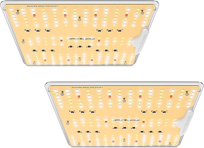 Spider Farmer 2025 New SF1000D 2Pack LED Grow Light with Samsung LM301B Diodes Deeper Penetration & IR Lights Full Spectrum Growing Lamps for Indoor Plants Seedlings Vegetables Flowers 2x4 Grow Tent