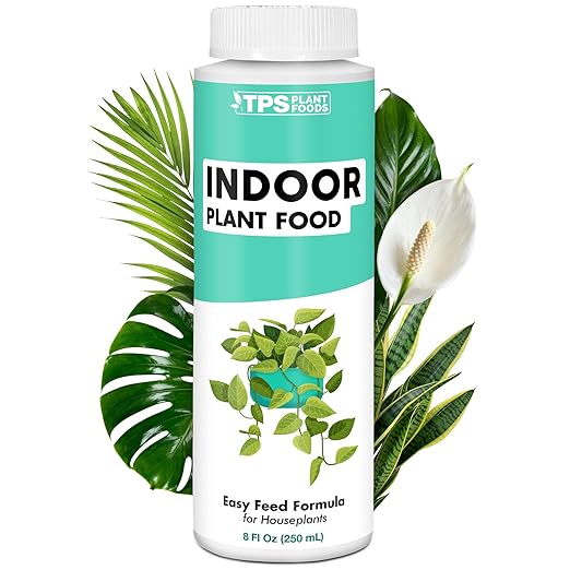 Indoor Plant Food – Liquid Fertilizer for Houseplants, New Growth, Greener Leaves, and Strong Roots, 8oz