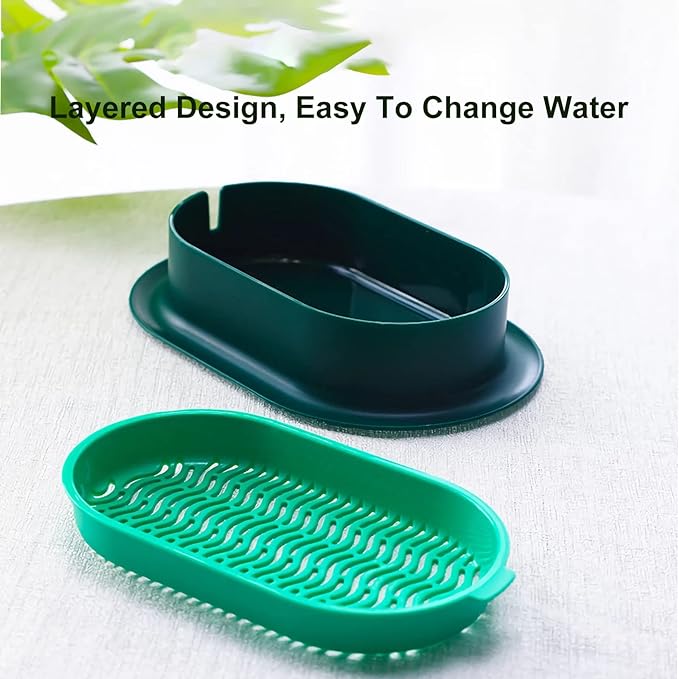 3Pcs Cat Grass Planter (No Seeds Included) Wheatgrass Planting Trays Hydroponic Cat Grass Growing Kits for Indoor Cats Soilless Organic Nursery Box Pet Grass Pot (J)