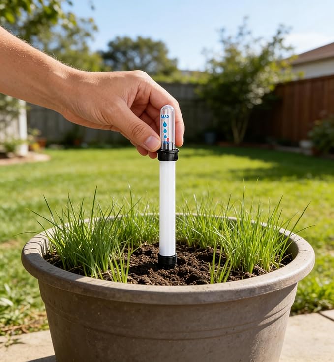 4Pcs Water Indicator for Plants, Flower Pot Water Shortage Reminder Water Level Gauge Plant Moisture Indicator,Soil Moisture Water Level Reminder for Plants (180ml)