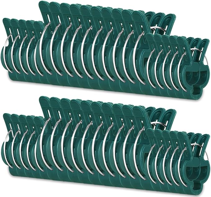 Yinghezu 40 Pcs Plant Support Clips,Flower and Vine,Garden Tomato Plant Support Clips for Supporting Stems,Vines Grow Upright Climbing,Tool for Straightening,Tomato Cage,Trellis. 2 Sizes in one Pack