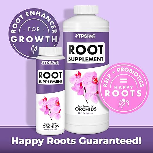 Root Stimulator for Orchids – Liquid Root Supplement with Kelp & Probiotics for Stronger Roots & Better Nutrient Uptake, 32 oz