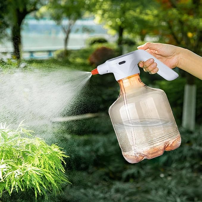 Spray Bottles Mist Sprayer – Electric Mist Sprayer, Transparent Cleaning Tool | USB Rechargeable Container, 3L Multifunction Bottle for Gardening Tasks, Plant Watering, Home Cleaning, Outdoor Use