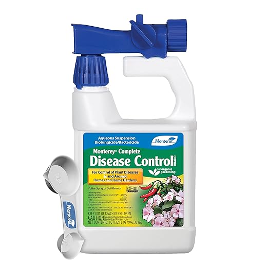 Monterey Complete Disease Control Bundled with Measuring Spoon - Fungicide & Bactericide for Control of Garden & Lawn Diseases - 32 oz RTS
