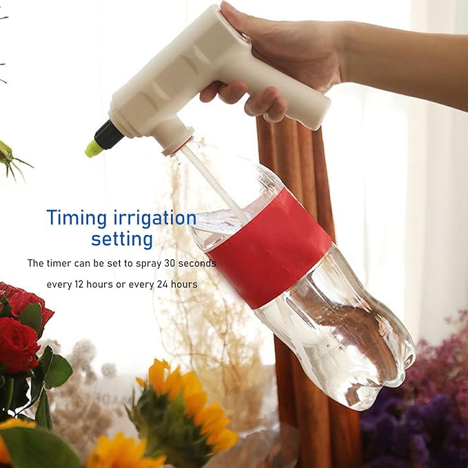 Yosoo Electric Plant Sprayer, Handheld Automatic Watering Sprayer with Spray Bar, Can be Used with Different Types of Bottles (A)