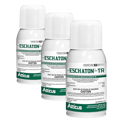Atticus Eschaton TR Greenhouse Fogger (2oz Can) - (Compare to Beethoven) - Total Release Etoxazole Insecticide/Miticide - Kills Mites and Suppresses Whiteflies (Pack of 3)