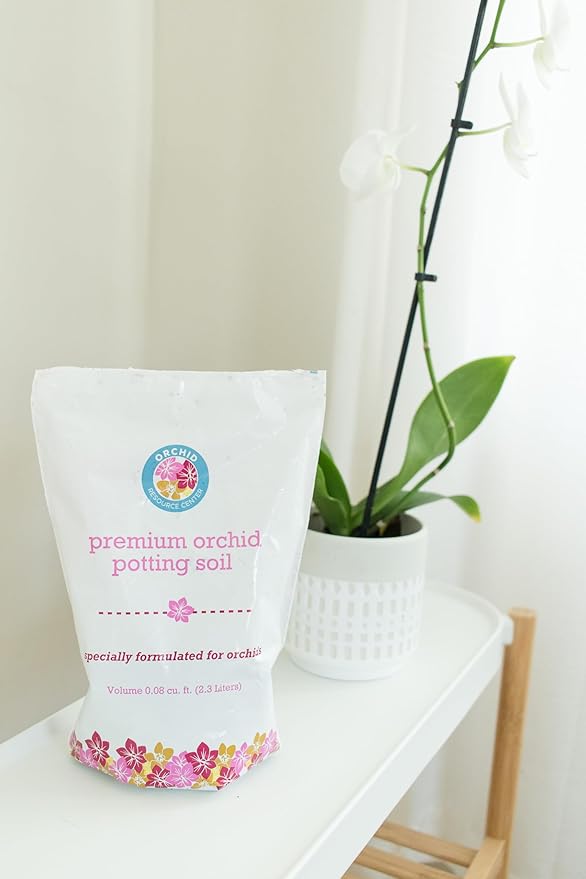 100% Organic Orchid Potting Soil – Nutrient-Rich, Well-Draining Blend for Stronger Roots & Vibrant Growth | Hand-Blended & Eco-Friendly | Made in USA | 2.3L Bag