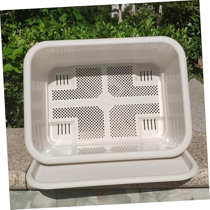 SUPVOX 1pc Vegetable Planter Container Plastic Growing Pot for Use Simple Design Drainage Mesh for Optimal Water Control for Garden and Patio Decor