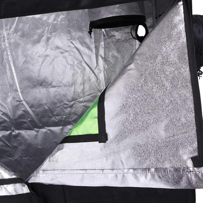 Plant Grow Tent, Black, 120x60x180cm, Indoor Growing, Eco-Friendly