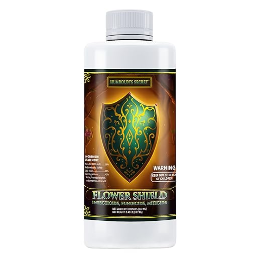 Humboldts Secret Flower Shield | Plant Care Spray for Routine Foliar Application & Maintenance | Naturally Derived, Oil-Based Formula | Indoor & Outdoor Plants | 8 Ounce