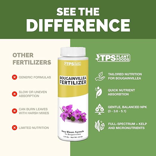 Bougainvillea Fertilizer – Liquid Plant Food for More Blooms, Brighter Color & Fuller Growth, 32 oz