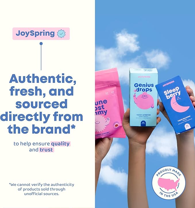 JoySpring Appetite Booster for Kids Ages 3+ | Natural Weight Gain with L-Lysine & B Vitamins | Toddler Appetite Booster | Supports Healthy Growth & Development | 2oz Liquid