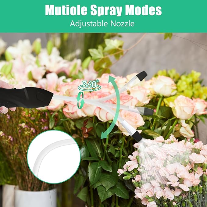 Electric Garden Sprayer 5L/1.35 Gallon Water Bag, Rechargeable Battery Powered Pump Sprayer with Adjustable Nozzle, Automatic Plant Mister, Indoor Watering Can and Outdoor Yard Lawn Garden Sprayer