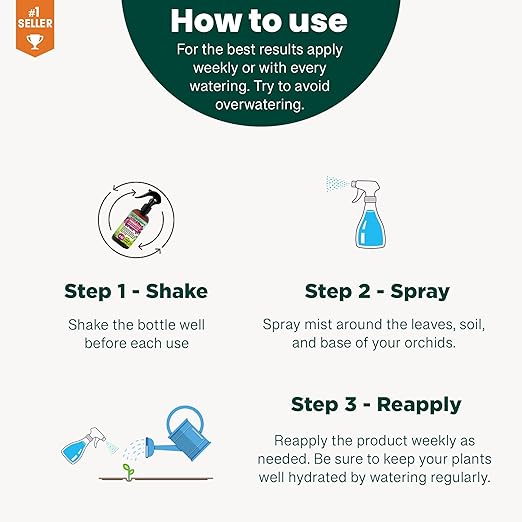 Gardenera Professional Tropical Plants Spray Fertilizer Mist for Home Gardening | 3-1-2 Gentle Blend Mist for Healthy Leaves & Growth | Essential Nutrients for Tropical Plants - 8oz
