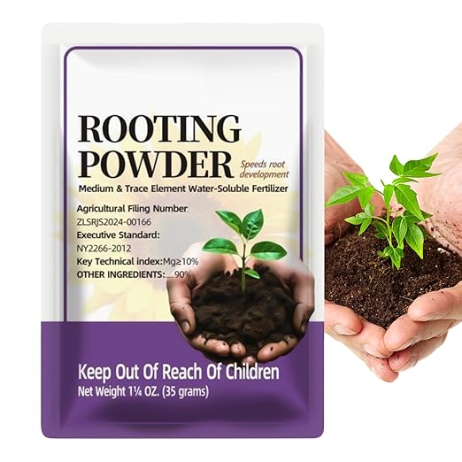 Rooting Powder for Cuttings, with Important Early Growth Support, 35g, Root Growth Stimulator Plant Booster, Indoor Plant Fertilizer, Promotes Healthy Stem, for Citrus, Vegetables, Orchids