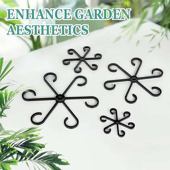 16pcs Plant Stem Support, Plant Support for Indoor Plants, 4 Sizes Climbing Houseplant Stem Holders, Reusable Plant Stabilizer