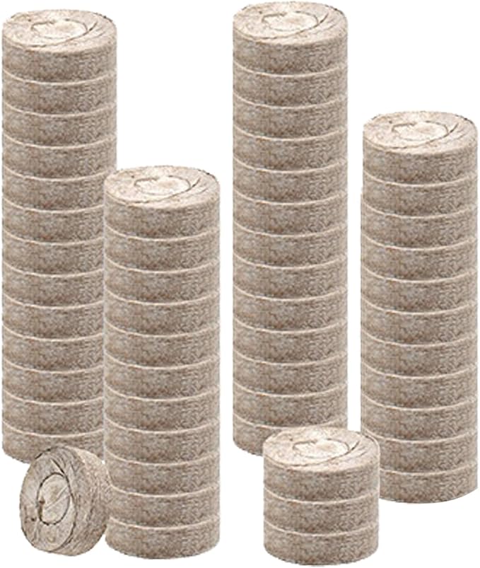 100 Pieces Organic, Potting Fertilizer 30MM, Peat Rooting Soil, for Vegetable Flower, Tree Cactus Orchid, Bonsai Monstera Citrus, Soil for Plants, Seedling Starter Pods, Root Growth Booster