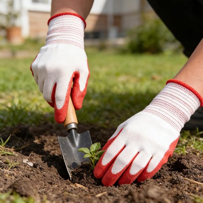 Gardening Gloves for Women Thorn Proof, Ladies Garden Gloves, Breathable Rubber Coated Yard Work Gloves