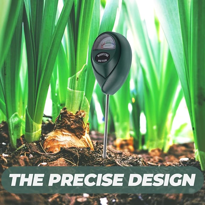 VICASKY Soil Moisture Meter Deep Use Hygrometer Sensor Water Monitor Indicator for Garden Farming Lawn Indoor and Outdoor No Batteries Required 10.43 Inch
