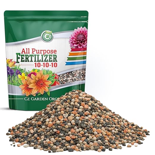 10-10-10 All Purpose Fertilizer - Made in USA - Micronutrients Plant Food for Indoor/Outdoor Plants, Flower Gardens, Fruit & Vegetable Gardens, Trees & Lawns!