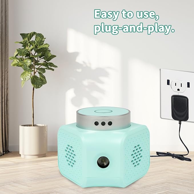 CYBERGIANT Rodent Repellent Ultrasonic Plug in - Squirrel Deterrent, Mouse Deterrents, Rodent Repellent Indoor - Squirrel Repellent for Attic Garage RV - Rat Repellent Ultrasonic - UR02 Light Blue