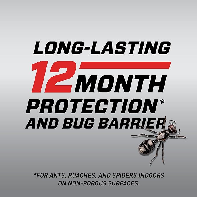 Ortho Home Defense Max Indoor Insect Barrier with Extended Reach Comfort Wand - Ready-To-Use Home Bug Spray, Kills Ants, Roaches, Spiders, Fleas and Ticks, 1 gal.