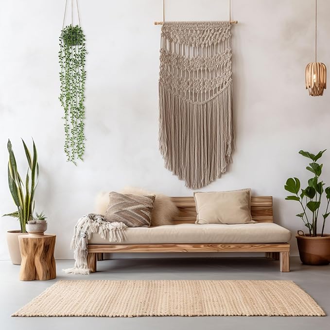 2PCS Artificial Hanging Trailing Plants Potted,Realistic Faux Small Hanging Plants for Bedroom Living Room Home Office Table Decor Indoor Outdoor