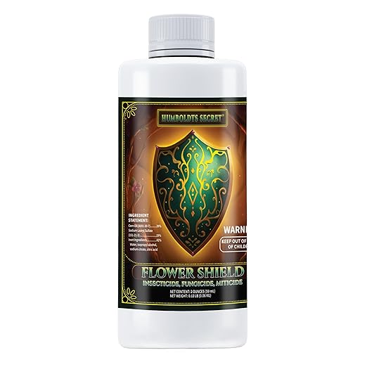 Humboldts Secret Flower Shield | Plant Care Spray for Routine Foliar Application & Maintenance | Naturally Derived, Oil-Based Formula | Indoor & Outdoor Plants | 2 Ounce