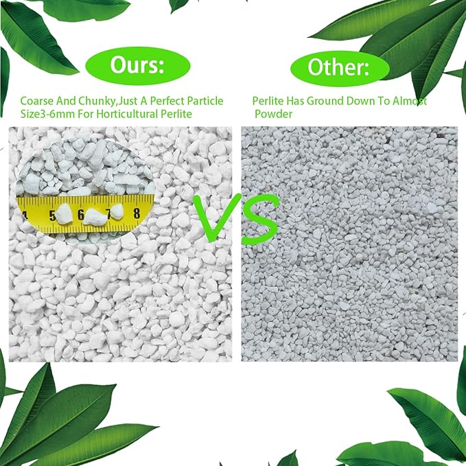 Natural Organic Perlite 15QT for Plants Potting Mix Indoor Outdoor Garden Soil Amendment for Enhanced Drainage, Seed Starter, Root Growth for Succulents, Cactus, Orchids, Money Trees, Vegetables