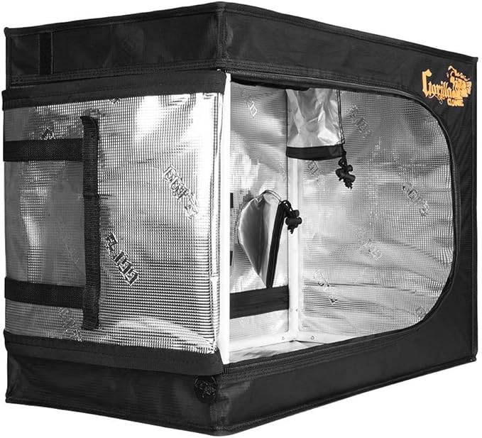 Gorilla Clone Tent 18x13x25 Inch Indoor Propagation Tent for Seedlings, Clones, and Cuttings, 210D Reflective Canvas, Micro-Mesh Filters, Fits 2 Standard Seedling Trays