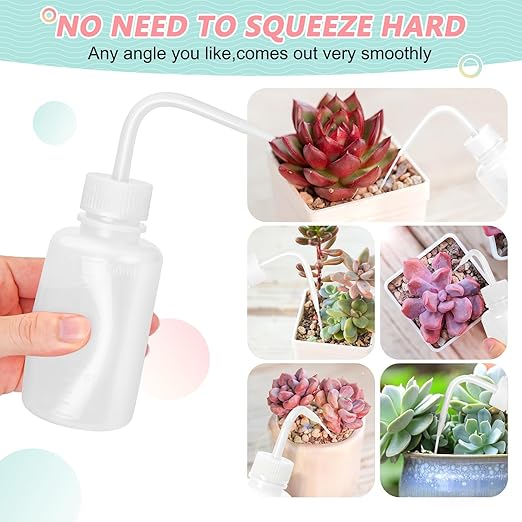 Valchoose 150ML Premium Eyelash Water Bottle for Extensions, 5.1oz White Tattoo Water Bottles No Need to Squeeze Hard, Easy to Carry Eyelash Bottle Rinse for Eyelashes, Cleaning(1 pack)