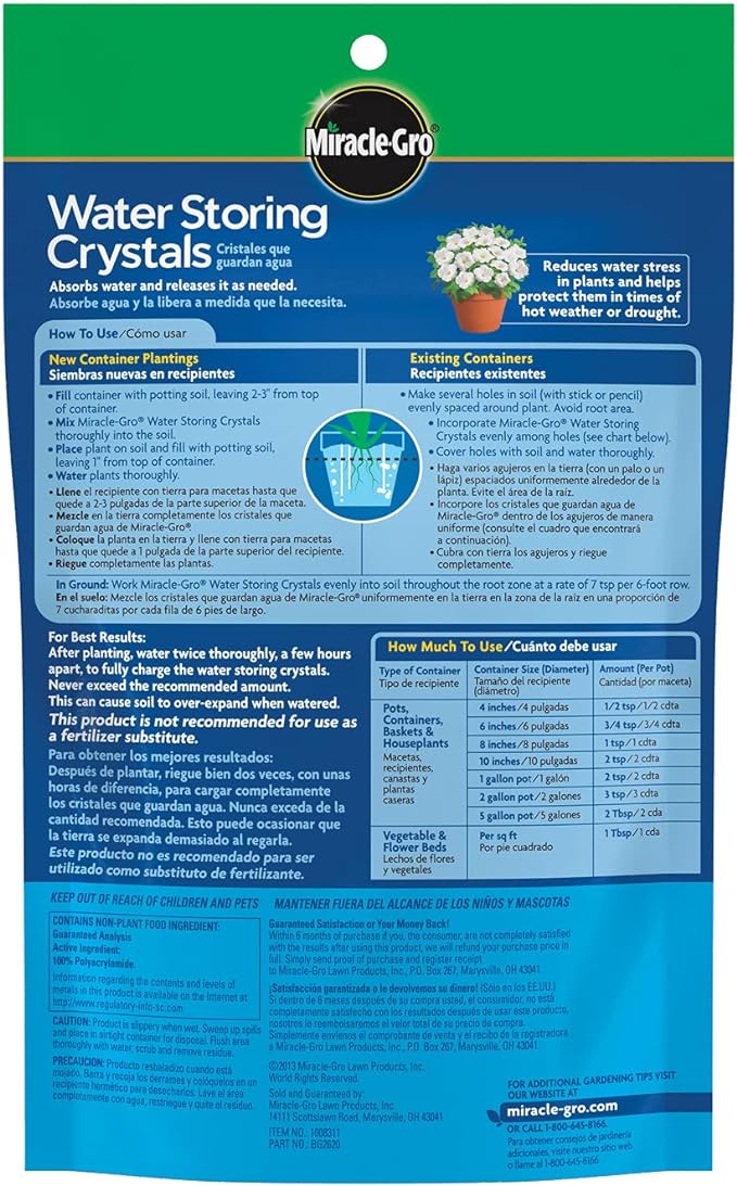 Miracle-Gro Water Storing Crystals, 12 oz. (5-Pack)