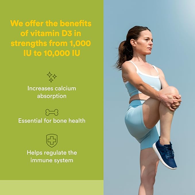 Natural Factors Vegan Vitamin D3 2000 IU - Supports Bone & Immune Health - Plant-Based Cholecalciferol - Vegetarian Capsules - 90 Capsules (90 Servings)