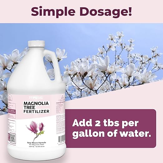 Magnolia Tree Fertilizer – Liquid Plant Food for More Blooms, Rich Green Leaves & Stronger Root Development, 1 Gallon