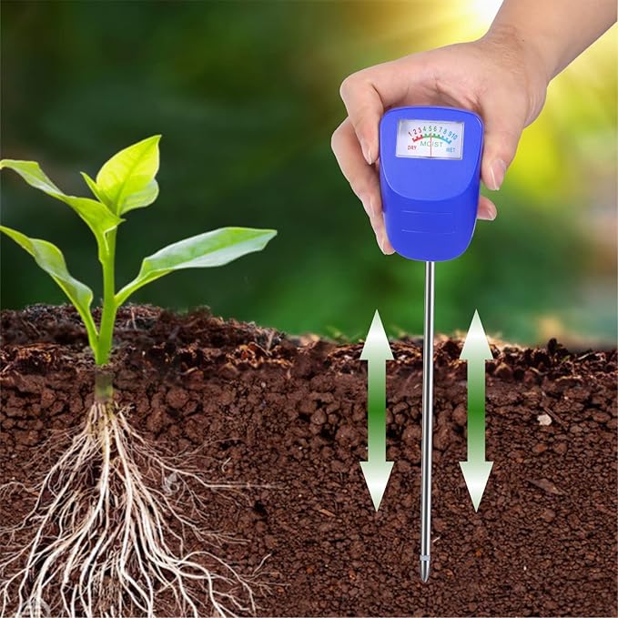 XLUX Soil Moisture Meter, Plant Water Monitor, Hygrometer Sensor for Gardening, Farming, Flower Pot, Indoor and Outdoor, 8 Pack