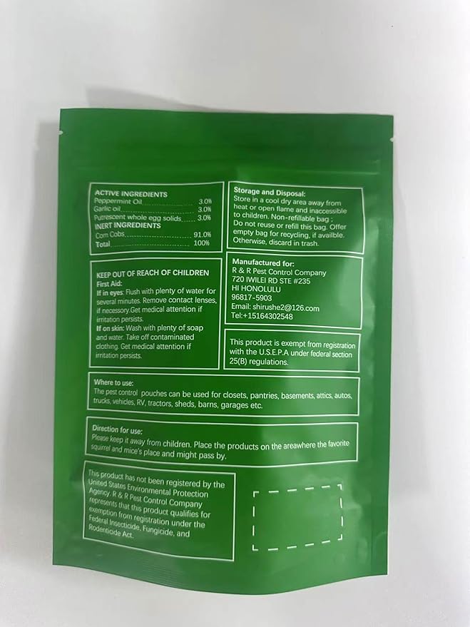 LAQDECDV Pest Control, Mouse Repellent Pouches, Rodent Repellent, Mice Repellant Indoor, Peppermint Mice to Repel Spider, Ant, Roach & Mosquito, Rat Repellant Outdoor, Keep Mouse Out of Camper-10P