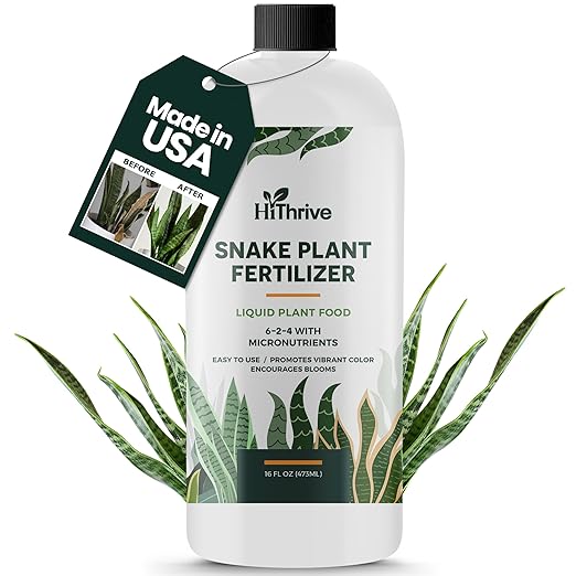 32oz Snake Plant Fertilizer for Snake Plant Live - Makes 192 Gallons of Fertilizer for Indoor Plants, Ideal for Healthy Growth, Strong Leaves, and Vibrant Color - Rich in Macro & Micronutrients