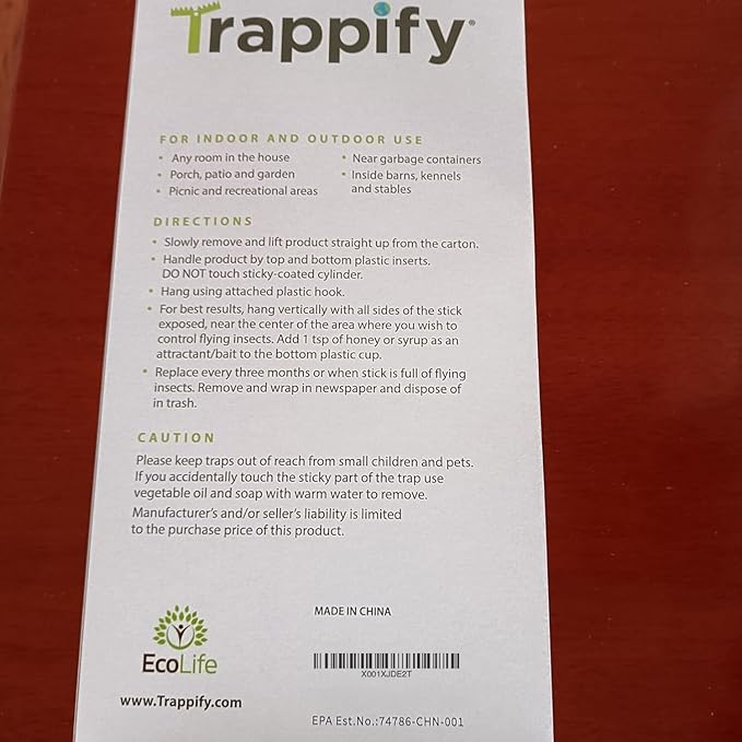 Trappify Sticky Gnat Traps for House Indoor - Yellow Fruit Fly Traps for Indoors | Outdoor Plants | Insect Catcher for White Flies, Mosquitos, Fungus Gnats | Disposable Glue Fly Trap Indoor (12 Pack)