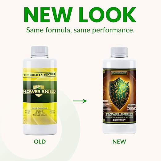 Humboldts Secret Flower Shield | Plant Care Spray for Routine Foliar Application & Maintenance | Naturally Derived, Oil-Based Formula | Indoor & Outdoor Plants | 8 Ounce