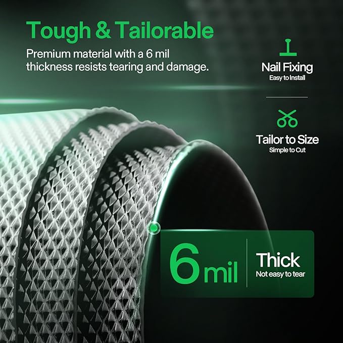 VIVOSUN 6 Mil Mylar Film Roll, 4 ft. x 25 ft. Diamond Film Foil Roll, Heavy-Duty Reflective Film for Grow Tent, Warm House, and Grow Room (25 ft.) (Pack of 2)