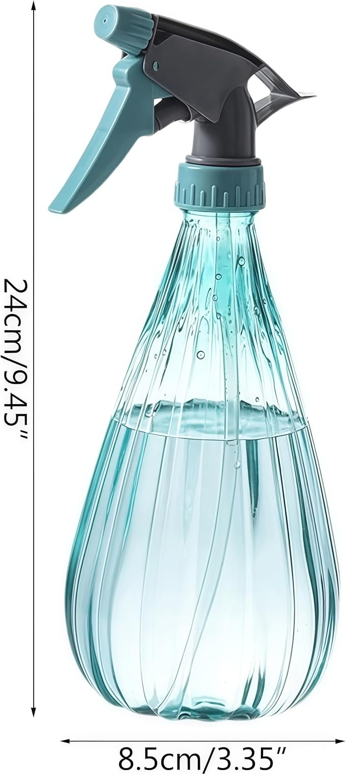 Plant Empty Sprayer Bottle For Watering Garden Cleaning Solution 600ml/20oz Clear Non-leaking Spray Bottle Water Spray Bottle Fan For Hair For Indoor Cleaning, Blue