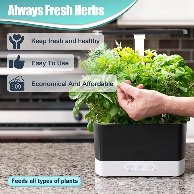 Haligo 64pcs Seed Pod Kit for Aerogarden, Hydroponics Supplies for All Brands Hydroponics Growing System, Grow Anything Kit with 20 Grow Sponges, 20 PVC Labels, 12 Plant Baskets & Domes, 1pc Tweezer
