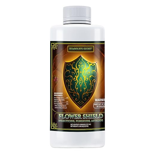Humboldts Secret Flower Shield | Plant Care Spray for Routine Foliar Application & Maintenance | Naturally Derived, Oil-Based Formula | Indoor & Outdoor Plants | 8 Ounce