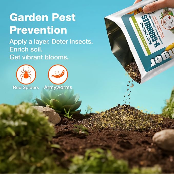 EcoVenger Multi-Purpose V-Granules 2LBS Bag, Horticulture or Household Use for Indoor & Outdoor Protection Against Insects and Rodents, Improves Soil & Promotes Rooting, 100% Natural, Safe for Kids