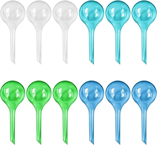 Plant Watering Globes, 12PCS Self Watering Globes, Plastic Self Watering Bulbs, Plant Self Watering Devices, Automatic Watering System for Potted Plants