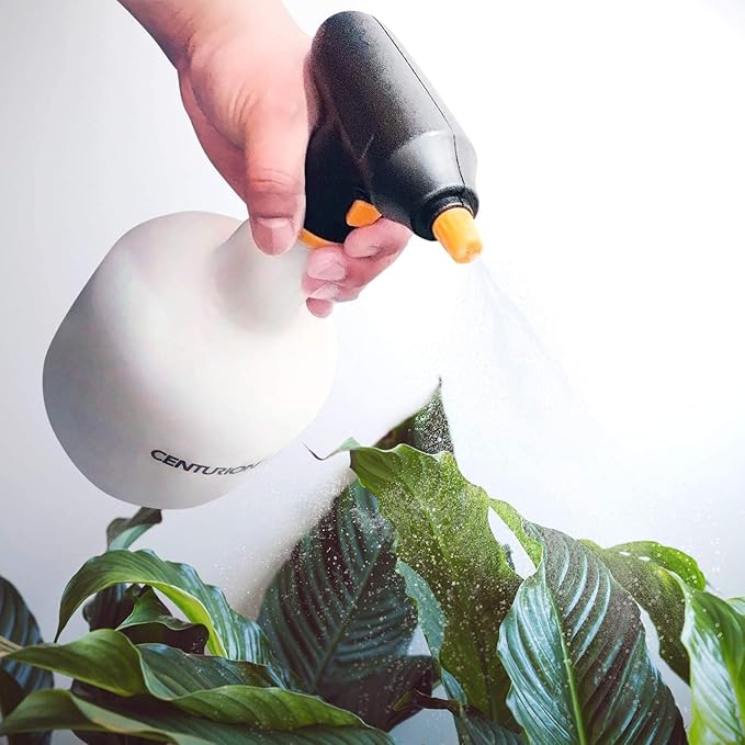 Centurion 1570 Portable Quart Battery Sprayer, Lightweight Water Mister Bottle, One Touch Spraying & 360º Adjustable Nozzle for Plant Moisturizing & Misting, Indoor/Outdoor Lawn & Gardening (2Pcs Set)