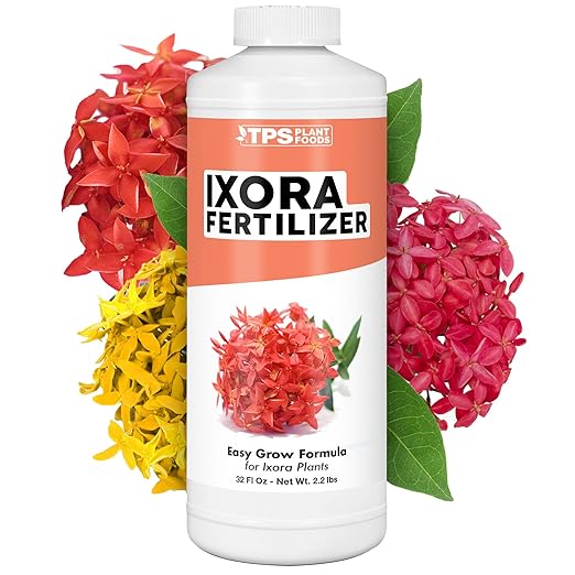 Ixora Fertilizer – Liquid Plant Food for More Blooms, Rich Green Leaves & Stronger Root Development, 32 oz